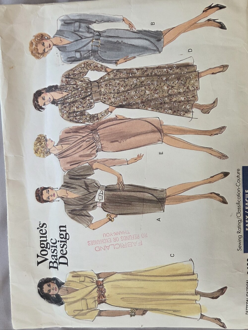 Vogue Basic Design Sewing Pattern 2403